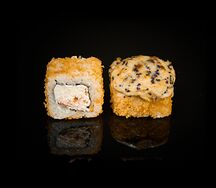 Запеченный ролл с угрем и снежным крабом