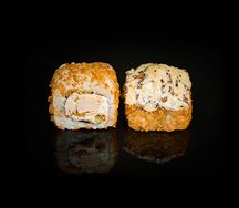 Запеченный ролл с грибами