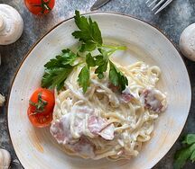 Паста Карбонара из индейки