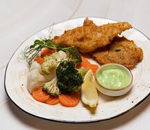 Филе морской рыбы с соусом Васаби