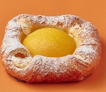 Розан с творогом и персиком