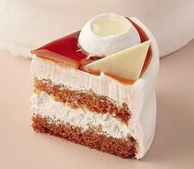 Торт Груша-карамель кусочек