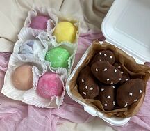 Комбо №13 пирожное Картошка + новые моти ассорти 