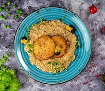 Котлеты щучьи с грибным гречетто