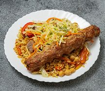 Плов с люля-кебаб