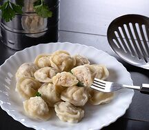 Пельмени ручной лепки с курицей