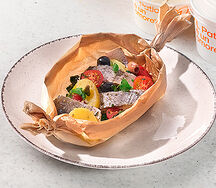 Карточчо с сибасом по-средиземноморски