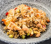 Тяхан с курицей