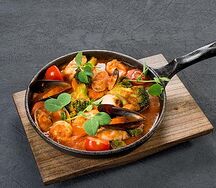 Морепродукты в итальянском стиле