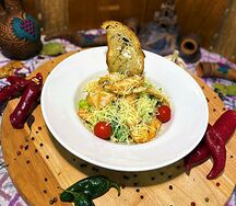 Салат Цезарь с курицей