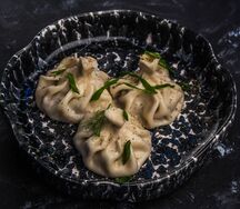 Хинкали со свининой и говядиной