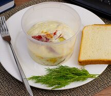 Цукини с томатом и творожным сыром