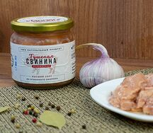 Тушенка из свинины маложирная