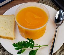 Крем-суп из тыквы с тыквенными семечками