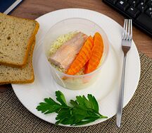 Горбуша отварная