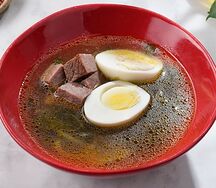 Борщ зеленый из говядины