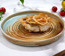 Судак жареный с луком
