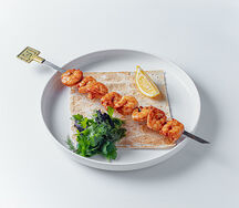 Шашлык из креветок