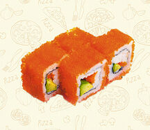 Ролл Калифорния с лососем