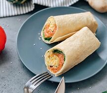 Сэндвич-ролл с лососем