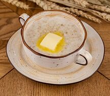 Овсяная каша со сливками