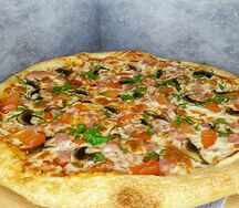 Пицца ветчина и грибы