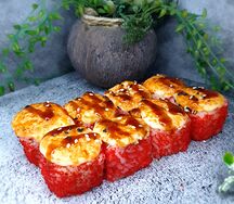 Ролл запеченный сливочный с креветками