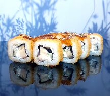 Ролл Хот темпура с угрем