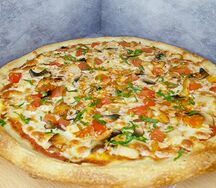 Пицца куриная с грибами