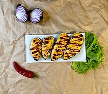 Запечённые мидии под спайси соусом