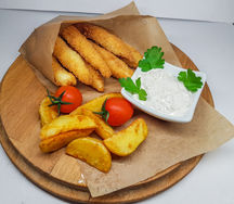 Куриные наггетсы с картофельными дольками