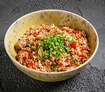 Тайский рис с курицей и овощами