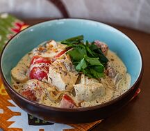 Чкмерули в сливочно-чесночном соусе