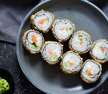 Эби хот с лососем