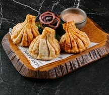 Жареные хинкали с сыром