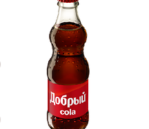 Добрый cola в стекле