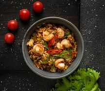 Тяхан с креветкой