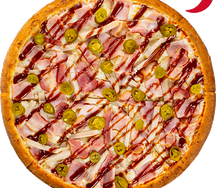 Пицца Барбекю с халапеньо