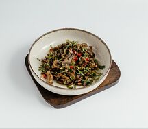 Чашушули из шампиньонов и вешенок