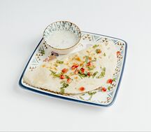 Кутабы с курицей и копченым сулугуни