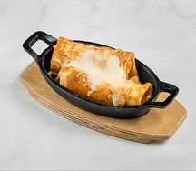 Блины с говядиной и сыром