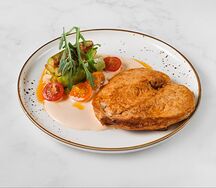 Стейк из курицы с кабачком