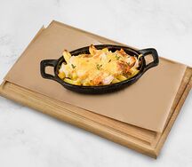 Картофель фри с креветками