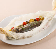 Сибас запеченный по-сицилийски