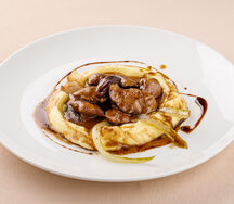 Печень кролика по-венециански