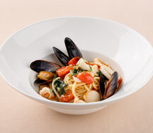 Спагетти с морепродуктами