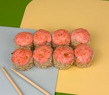 Запеченный ролл с креветкой