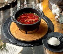 Борщ из подкопченной лосятины
