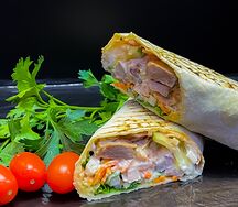 Шаурма со свининой большая