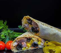 Фахитос со свининой в лаваше